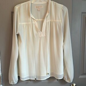 MK - Sheer sleeved Blouse -Size small